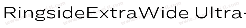 RingsideExtraWide Ultra字体转换